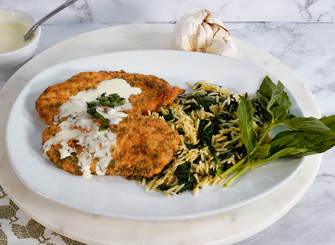 Creamy Garlic Chicken Cutlet